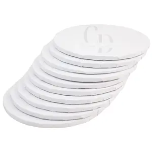 Chaney Depot LLC 6in Sturdy White Cake Drum, 1/4in- 10 pack
