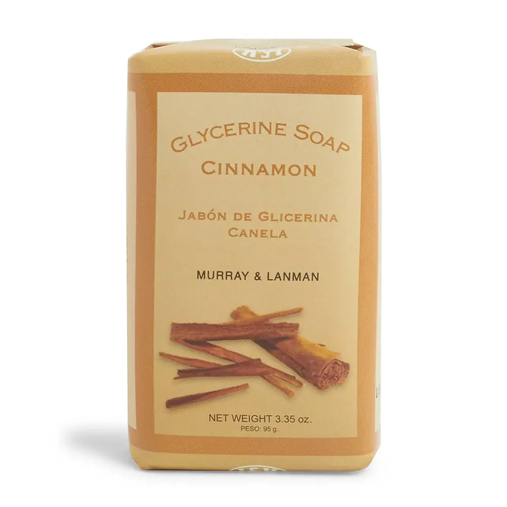 Murray & Lanman Cinnamon Soap Bar, Gentle Body Care with a Warm Fragrance Blend of Nutmeg, Orange & Clove, Cleanser, Soap Bars, Aroma, Scent, Youth, Sudsy Cleaning, Cinnamon Leaf Oil, Classic, Scented, Aromatherapy, Botanical Extracts, Smelling Good
