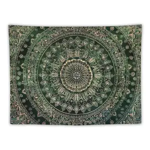 Mandala olive green tapestry, hippie wall hanging art Decoration, interesting Decoration wall hanging, suitable for living room, bedroom, college dorm,bedroom decorative accessories,chill room accessories roo Lightweight, bedroom decor mens room decor