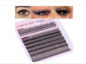 Lash Clusters with Spikes Ultra Long 12-22mm Lash Spikes 7-9mm Bottom Lashes Supply Cluster Eyelash Extensions For Pros Multi-Eye Lash Styles DIY Eyelashes for Manga/Spiky/Mega Look