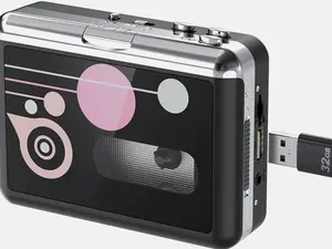 Portable Cassette Player Converter Recorder with USB Plug & Play Auto Reverse Function and 3.5mm AUX Jack