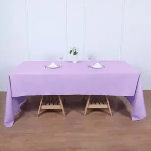 Polyester Rectangle Tablecloth 60"x126" Lavender Lilac - Durable & Wrinkle-Resistant Table Cover