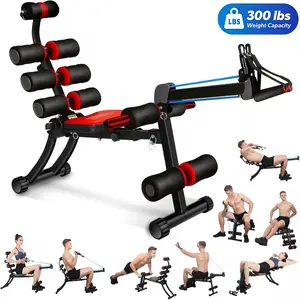 Ab workout bench,22 in 1 Wonder Master Core & Abdominal Workout Equipment,Foldable & Adjustable Rowing Machine,Core Strength Training& Abdominal Exercise Trainers with 22 Ways to Exercise for Home Gym,back extension machine,gym stuff,at home gym equipment