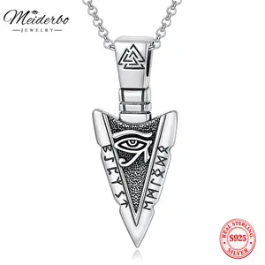 MEIDERBO Jewelry Men's Necklaces 925 Sterling Silver Viking/Animal Pendant Viking/Animal Jewelry for Men Women trendy all-match jewelry good luck jewelry men chain necklace men woman gift meaningful  jewelry california  jewelry divine  jewelry