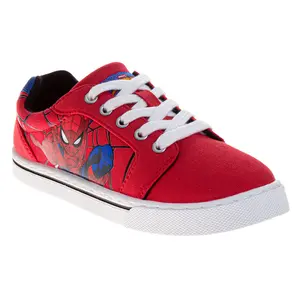 Spider-Man Boys Lace-Up Canvas Sneakers