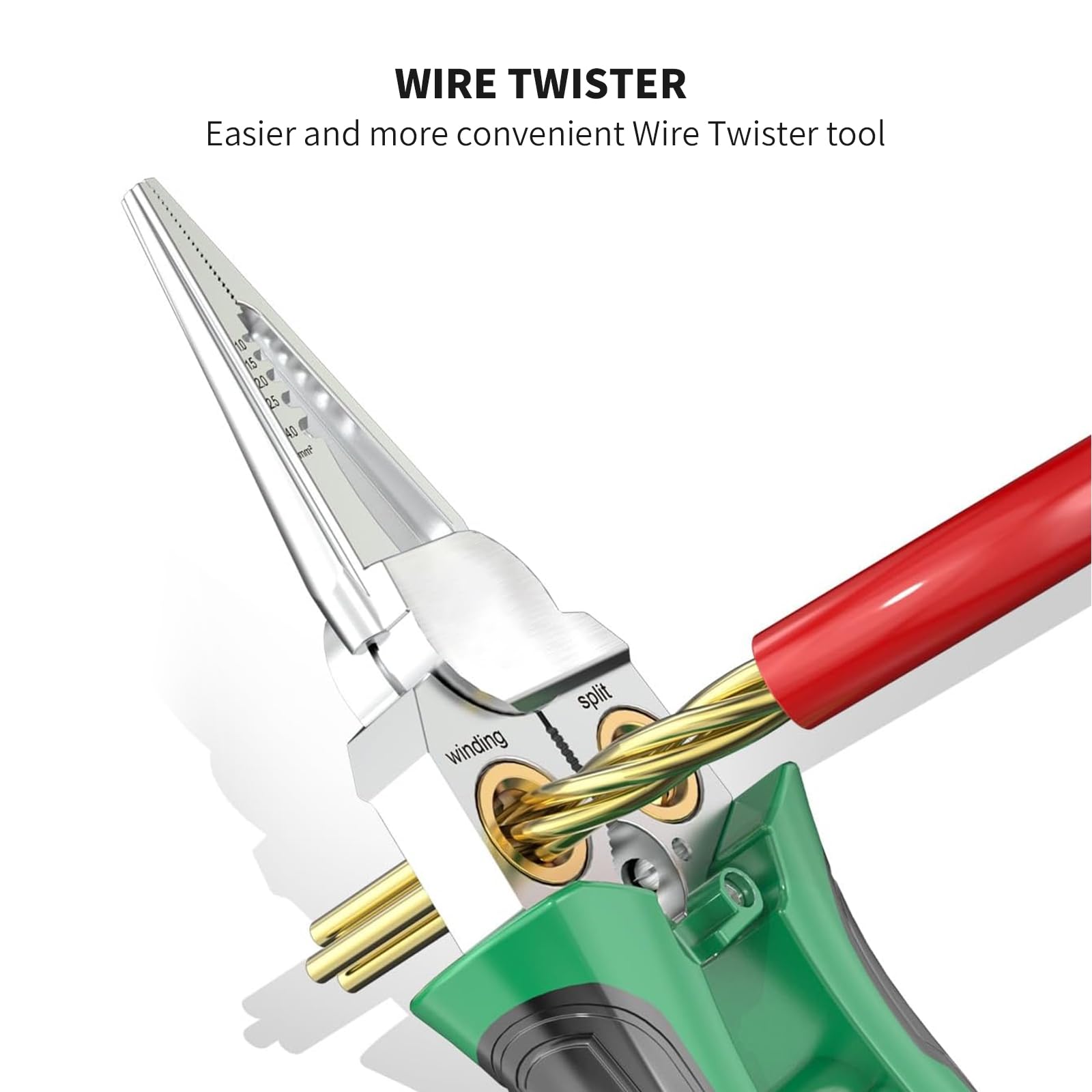 Fathersdaygift 8-in-1 Wire Stripper for Electrician: Needle Nose Pliers with Voltage Tester & Dual Alarms - Electrical Pliers for Cutting Wires, Pulling Wires and Crimp Wires multi-function plier Fathers Day Gifts Fathersdaygift 8-in-1 Wire Stripper for Electrician: Needle Nose Pliers with Voltage Tester & Dual Alarms - Electrical Pliers for Cutting Wires, Pulling Wires and Crimp Wires multi-function plier Fathers Day Gifts