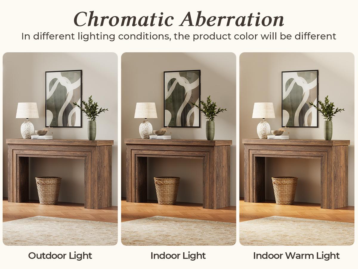 Huuger 54 Inch Entryway Table, Retangular Console Table with Storage, Farmhouse Sofa Table Behind The Couch, Long for Entrance, Hallway, Foyer, Living Room Huuger 54 Inch Entryway Table, Retangular Console Table with Storage, Farmhouse Sofa Table Behind The Couch, Long for Entrance, Hallway, Foyer, Living Room