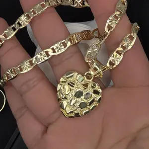 Nugget Heart 14k Gold Plated