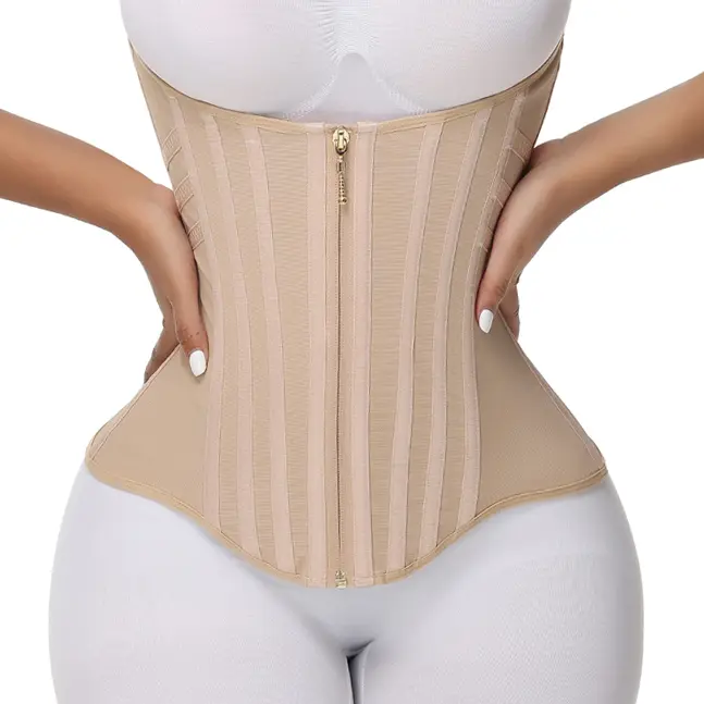 SHAPSHE Women's Waist Shapewear Corset for Sport Workout Gym Support with Zipper Closure