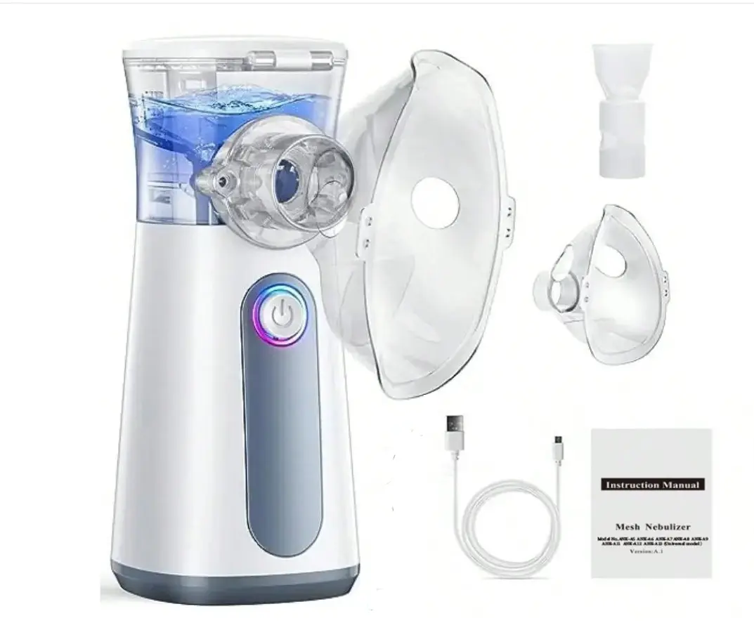 1PCS Portable Household Humidifier, Handheld Ultrasonic Mist Maker For Mouth & Nose, USB Rechargeable