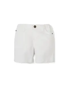 BERMUDA SHORTS OPTICAL WHITE | Classic White Shorts – Timeless Summer Essential | Cotton-Elastane Blend |3101S25