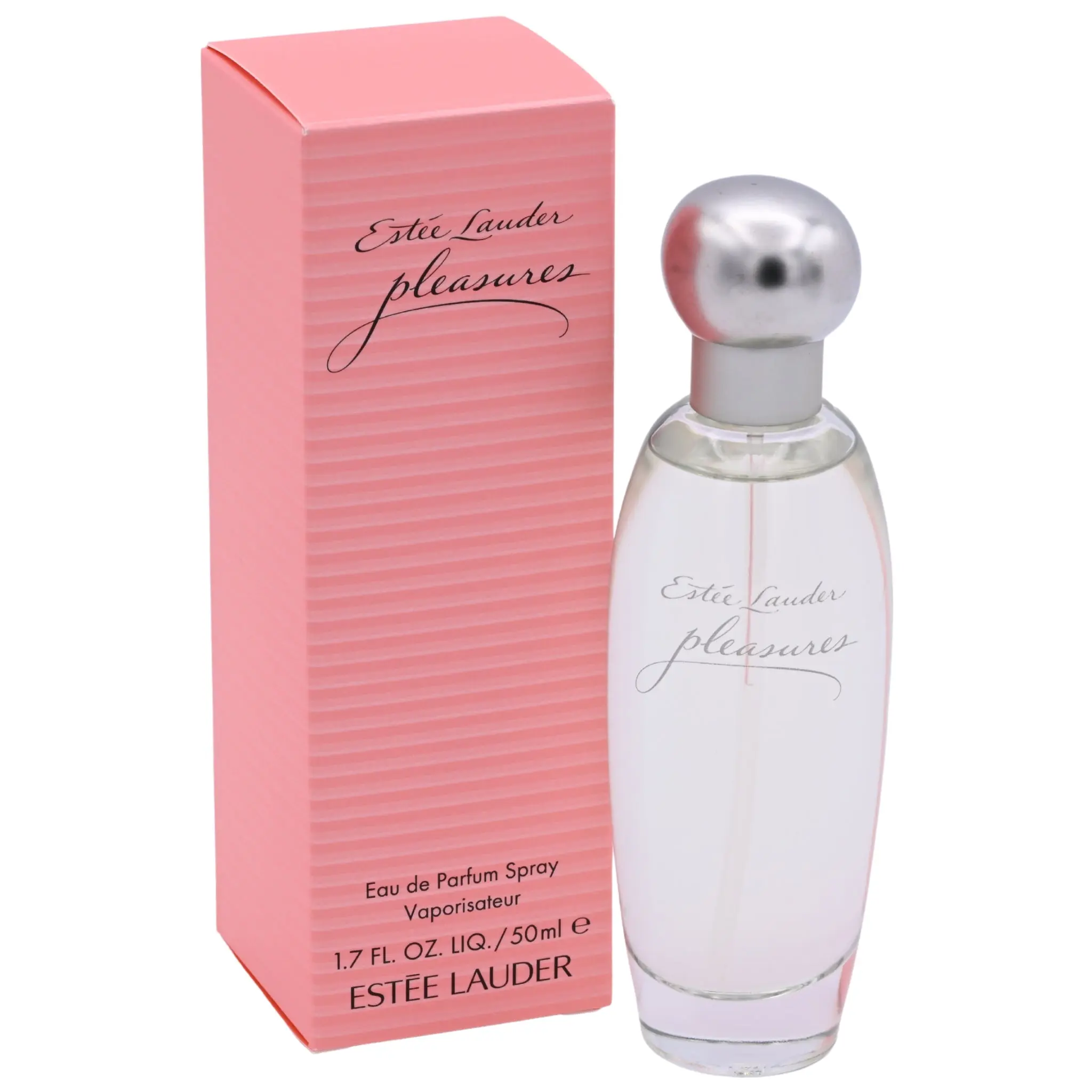 ESTÉE LAUDER Pleasures Floral Oriental Eau de Parfum Spray - 1.7 oz Atomizer Women's Fragrance, Full-Size Floral Eau Perfume, New in Box, Romantic Gift for Women, Feminine Signature Scent, White Peonies, Lilies, Jasmine Open Bright, Patchouli Finish, Gift