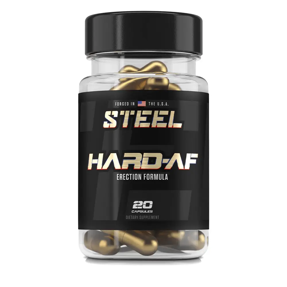 Steel HARD-AF Formula - 20 Capsules for Maximized Cardiovascular Endurance Supplement Steel HARD-AF Formula - 20 Capsules for Maximized Cardiovascular Endurance Supplement