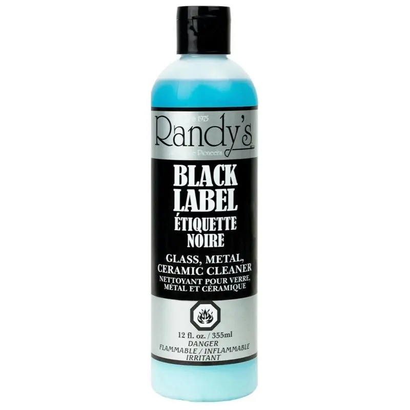 Randy's Black Label Multipurpose Surface Cleaner - Household Liquid Cleaner, 1 Pack 12 fl. oz (355ml), Home Cleaning Products for Glass, Metal Surfaces, Kitchen Cleaning Supplies, Powerful Cleaning Solution, Surface Safe