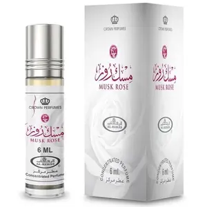 Musk Rose Arabian Perfume Oil by Al Rehab 6ml, Rose, Spices, Citrus, Musk, Vanilla, Amber, Orange Blossom, Jasmine, Sandalwood, Patchouli, Oriental Woods