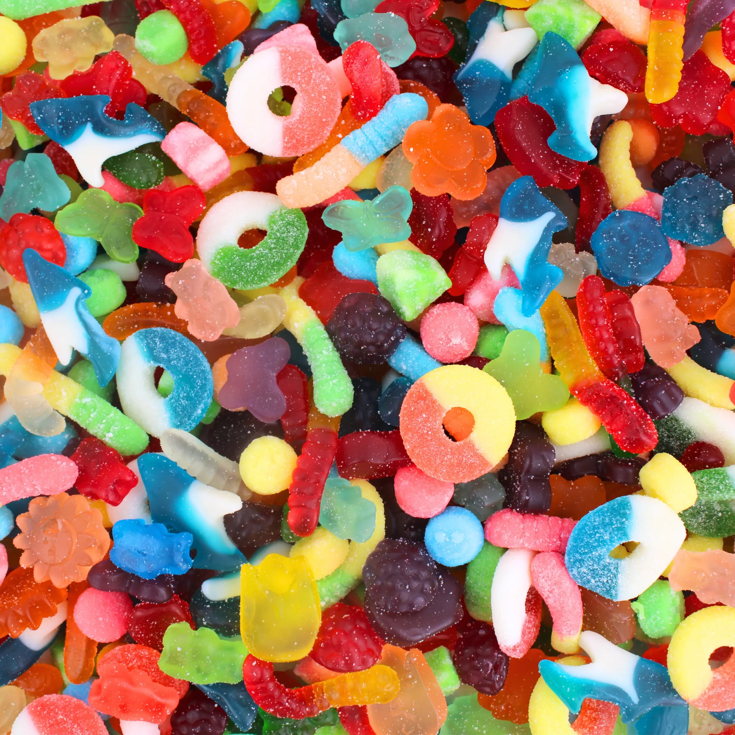 Sweet and Sour Ultimate Cravings Variety Gummy Mix - Chewy Soft Delicious Gummy Bears Worms Rings Sharks and more Candy