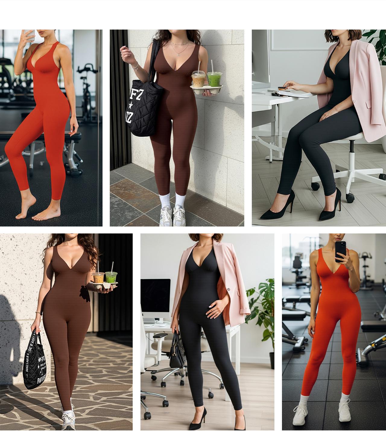 Shapellx Deep V Shapewear with Chest Support Breathable High-Waisted Tummy Control Jumpsuit Sales