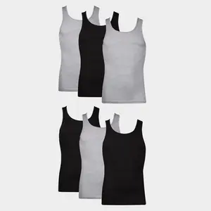 Hanes Men's Cotton Tank Top Undershirt 6-pack Underwear Multi Pack Comfortable Fit Soft Stretch Fabric Breathable 392bg6