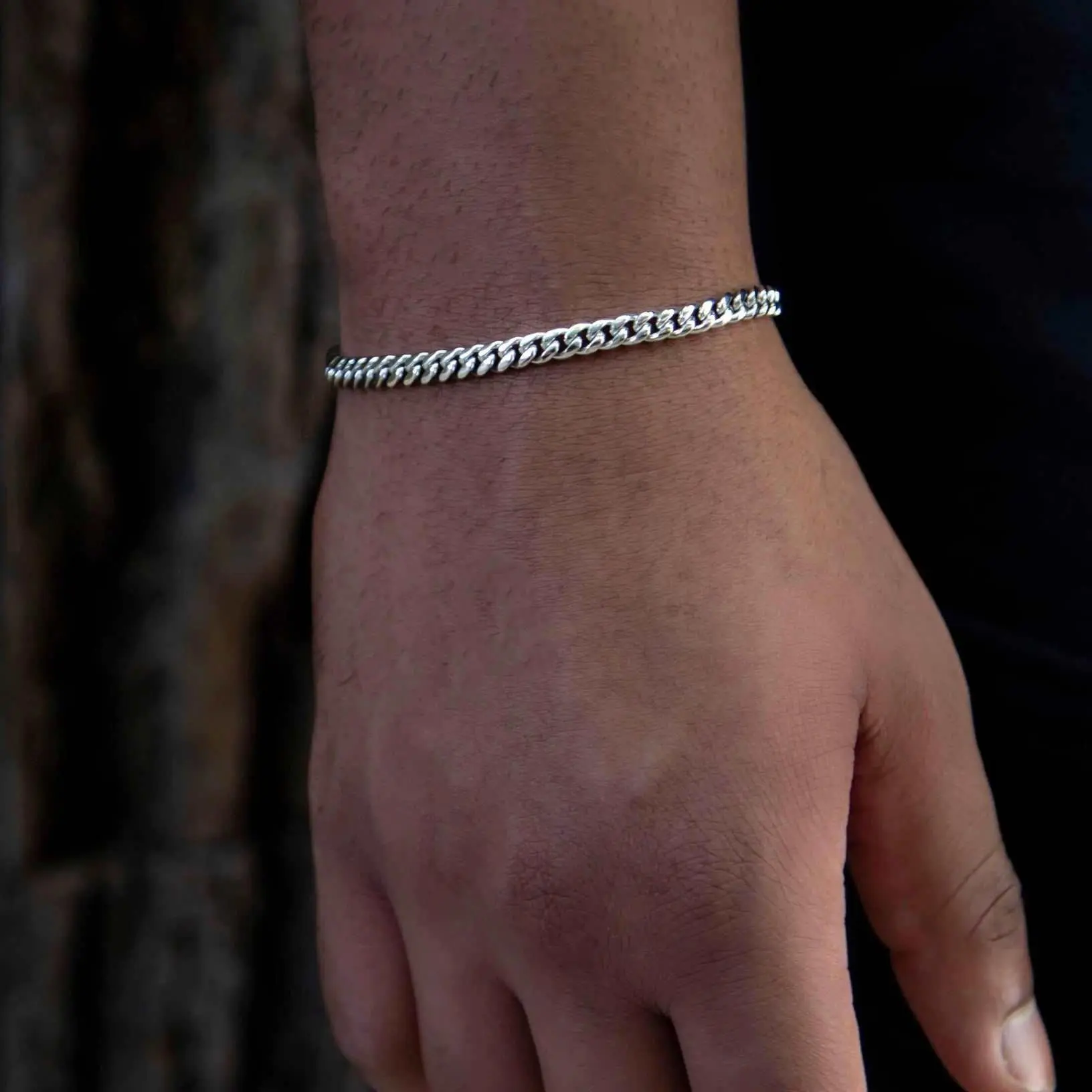 GLD 5mm Cuban Link Bracelet in 14k White Gold | 6-9" Lengths Lifetime Guarantee Men's Jewelry Classic Bold Design - Perfect Gift