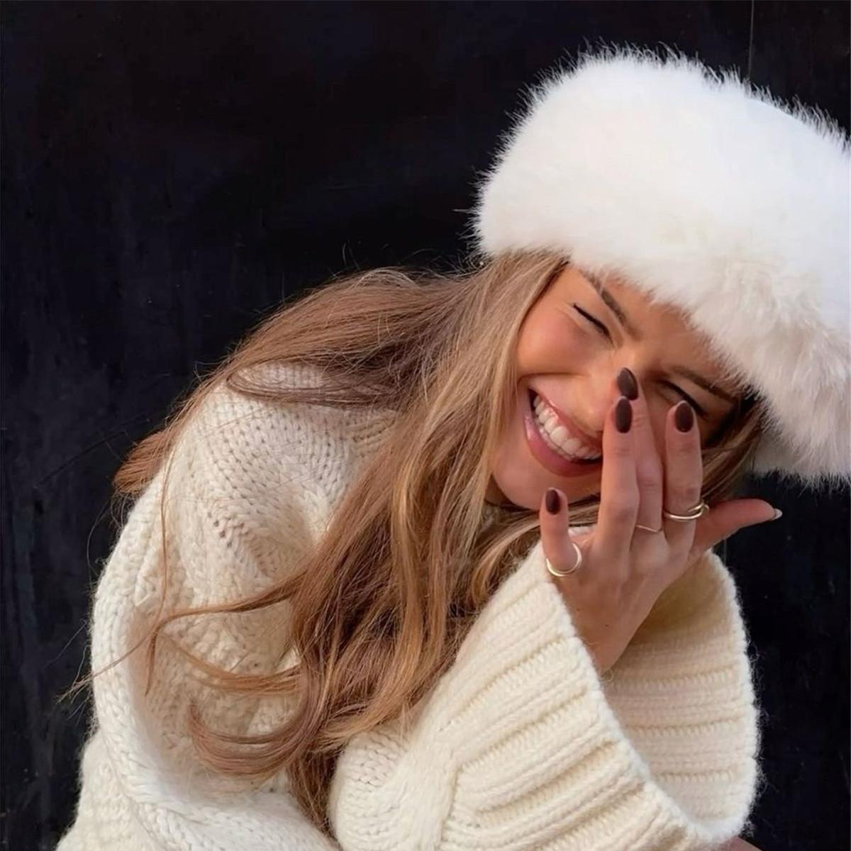 AWAYTR Womens Faux Fur Headbands with Elastic Band Winter Earwarmer Earmuff for Cold Weather Furry Costume AWAYTR Womens Faux Fur Headbands with Elastic Band Winter Earwarmer Earmuff for Cold Weather Furry Costume