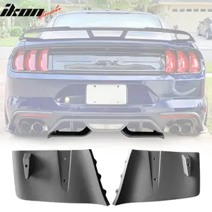 Rear Bumper Diffuser for Ford Mustang GT 2018-2023 Unpainted Black