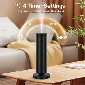 Hotel-Grade Aroma Diffuser 1000 Sqft Coverage Adjustable Mist 3 Top-Rated Oils Remote Control Durable Aluminum Quiet Operation with 4 Timer Settings