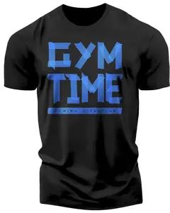 148. Gym Time Funny Motivational Workout Gym T-Shirt for Men