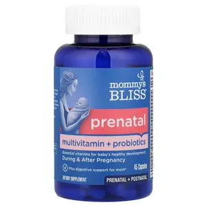 Mommy's Bliss Prenatal Multivitamin + Probiotics, 45 Capsules
