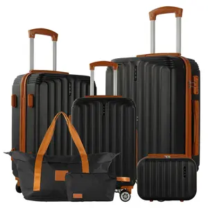 【LIVE】UUH Luggage Sets(4pcs/6pcs/7pcs/8pcs) with TSA Locks - Suitcase for Travel, Family Set Basic Functional Luggage TSA Lock Spinner Wheels Lightweight–Affordable Entry-Level Option