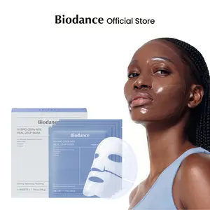 [Biodance Official] Ceranol Hydrogel Real Deep mask -  Soothing, Moisturizing, Nourishing, Hypoallergenic, Hydrating, Cooling Skin, Sensitive Skin Repair K-beauty Sleeping Mask,  Overnight Face Mask, TikTok Exclusive Bundle(4ea)