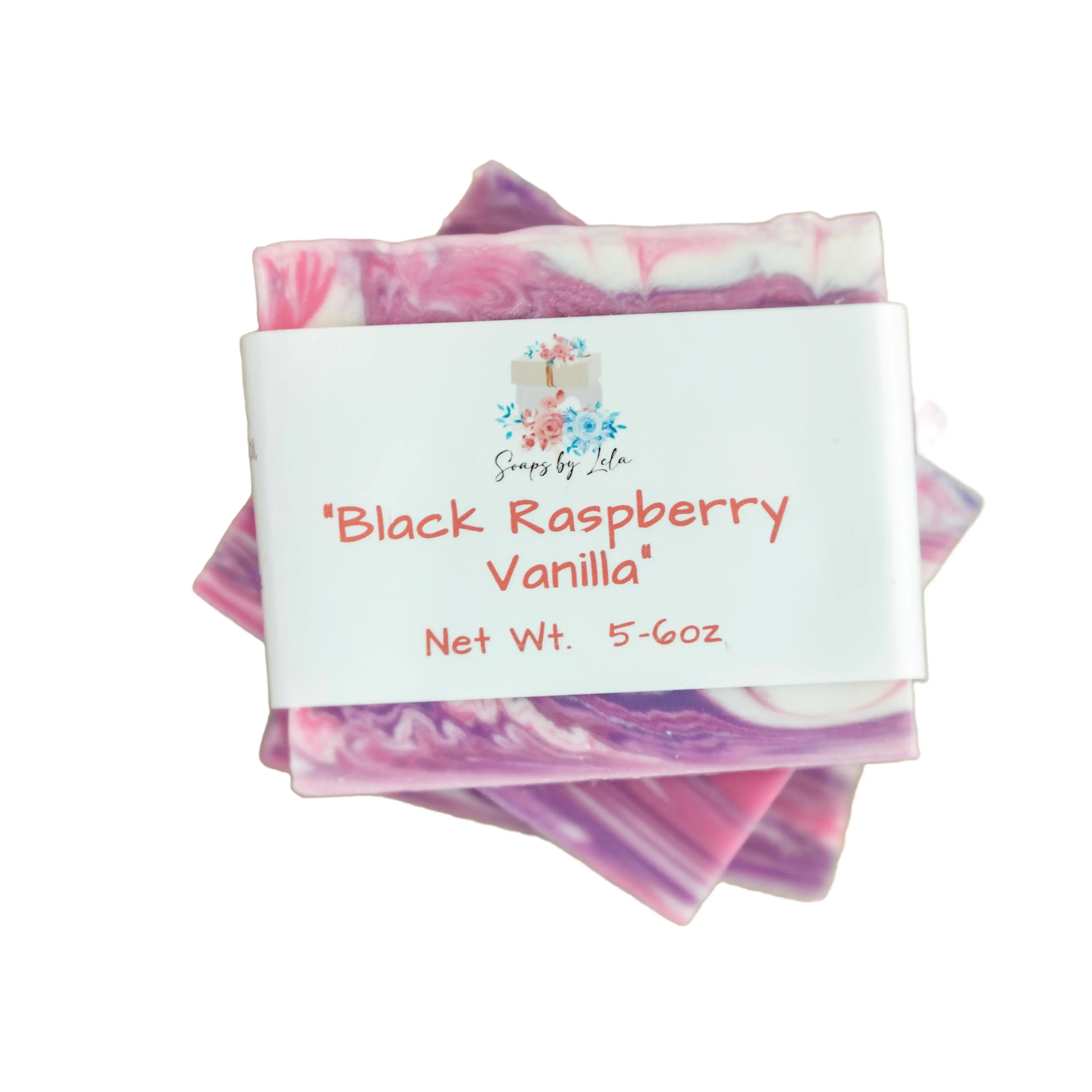SOAPS BY LELA Handcrafted Bar Soap, Black Raspberry Vanilla, Moisturizing Daily Cleanser with Lard & Coconut Oil for Radiant Skin, 155g, Luxury, Fragrance, Antibacterial, Blend, Nourishing, Full Body, Hydrating, Deep Hydration, Single Item