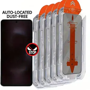 Samsung S24 Privacy Glass Screen Protector Tempered Glass, Anti-Spy, Shatterproof, Click-to-Install, Shockproof Full Coverage, 9H Scratch Resistance, Fingerprint Resistant, Bubble-Free Installation