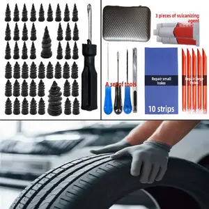 Tire Repair Solutions – Heavy Duty Tire Plug Strips & Screw Tire Plugs for Flat Tire Repair, for Cars, Trucks & SUVs (No Tire Removal Required)