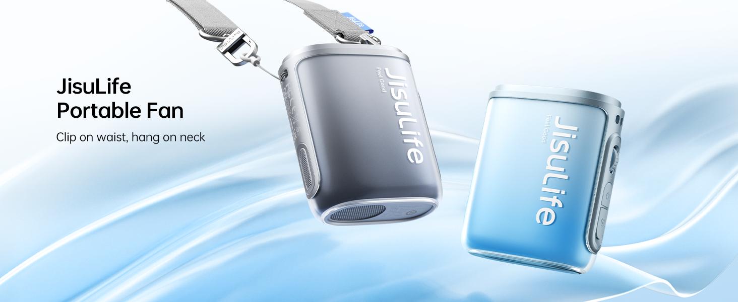 JISULIFE Neck Fan Life5 100-Speed Turbo Portable Pocket Fan 16H Cooling 4500mAh Wearable Waist Fan with LED Display Ultra-Lightweight for Concerts Festivals & Outdoor Use JISULIFE Neck Fan Life5 100-Speed Turbo Portable Pocket Fan 16H Cooling 4500mAh Wearable Waist Fan with LED Display Ultra-Lightweight for Concerts Festivals & Outdoor Use