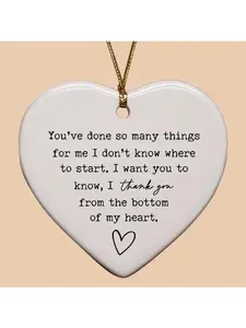 Glass Heart Ornaments