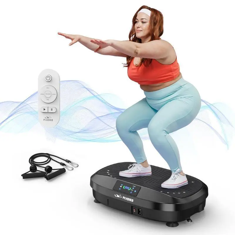【FLYBIRD & FEIERDUN】Vibration Plate Exercise Machine, 330/340 lbs Capacity Lymphatic Drainage Machine with LED Touch Screen & Remote Control, Full Body Workout for Home Gym, with 2 Resistance Bands #TikTokShopHolidayHaul #ChristmasTikTok