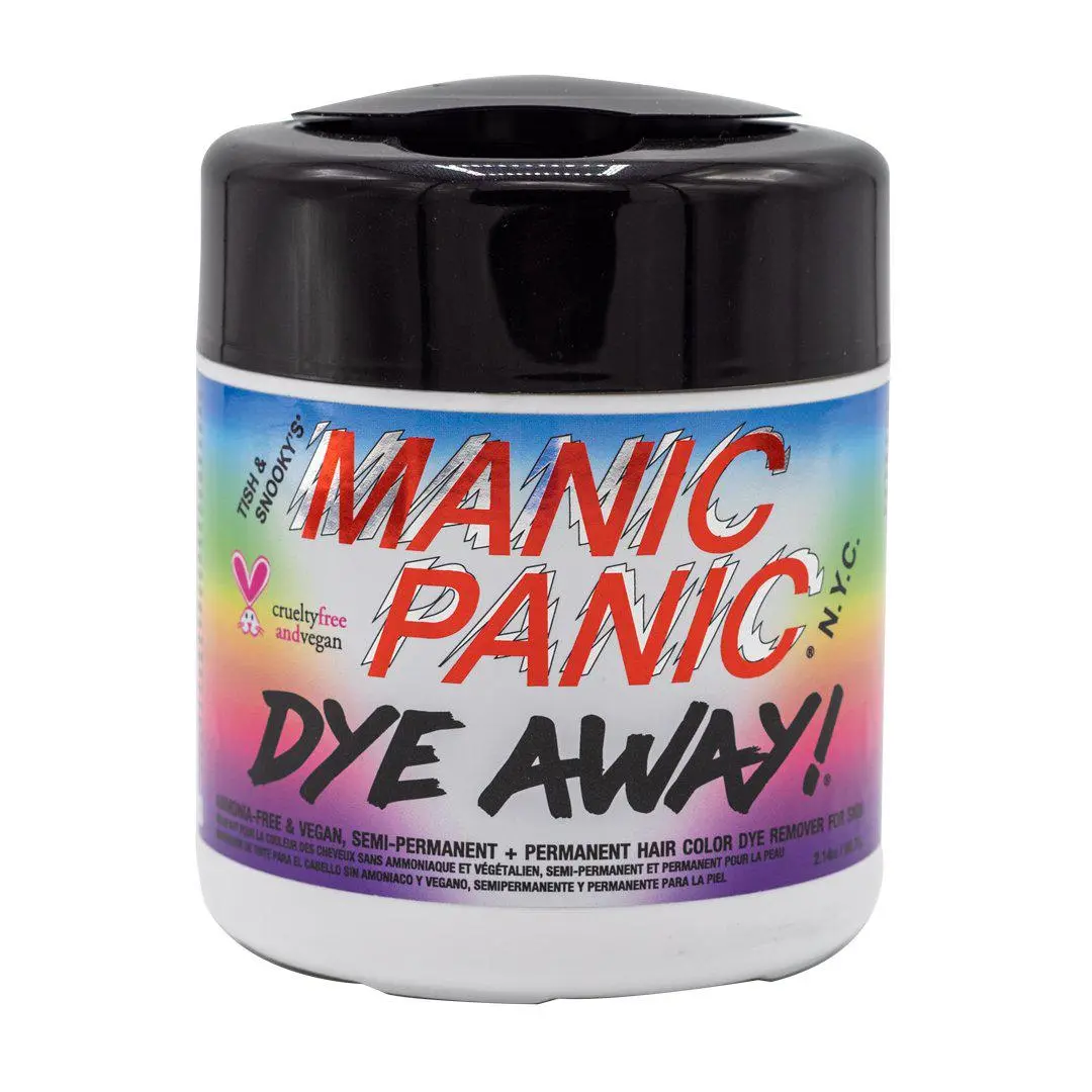 Gentle Hair Dye Stain Remover Wipes, 50-Count Cruelty-Free Ammonia-Free Haircare Tubes for Skin Clean Up, Removes Semi-Permanent & Permanent Color, Manic Panic Color Removal Solution