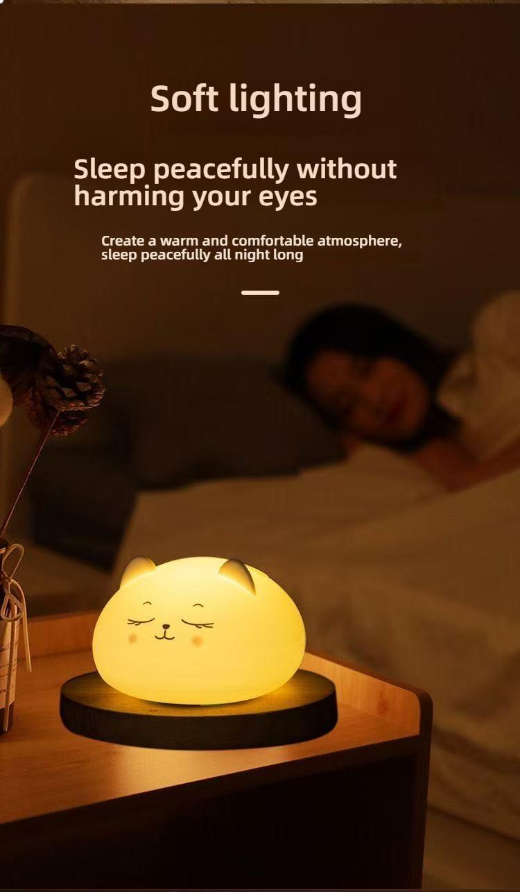 Cute Bluetooth Night Light with App Control - Stepless Dimming, Timer, Colorful Light, Bluetooth Music, Ideal for Sleep & Gift Giving, Perfect for Kids and Bedrooms