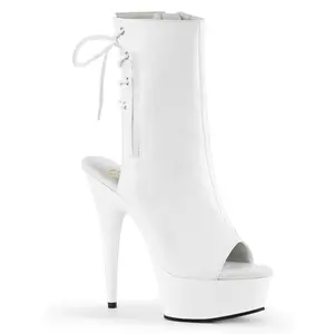 Pleaser Delight-1018 Women's Lace Platform Ankle Boot - All-Seasons Women's Footwear