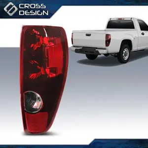 CROSSDESIGN Fit For 04-12 Chevy Colorado/GMC Canyon Right RH Red Rear Brake Tail Lights