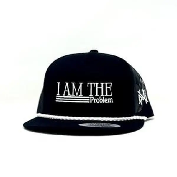 I Am The Problem MadHatter's Embroidered Snapback Adjustable (Up To A Size 8 Head) Premium Trucker Hat Street Fashion Cap