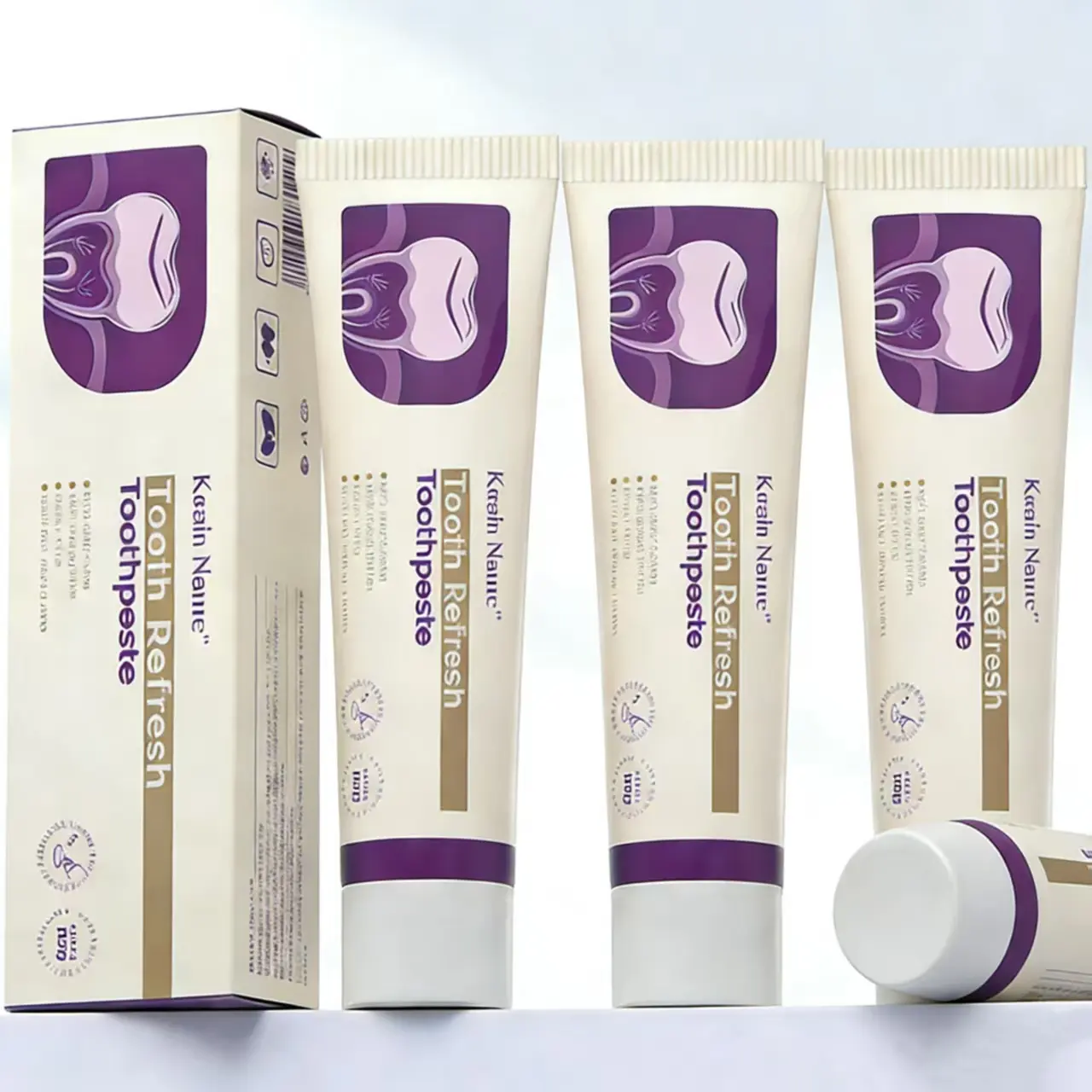 MissVnine Kreain Nature Healthy Toothpaste with Natural Ingredients - Oral Care for Cavity Prevention and a Minty Fresh Breath, Cavity Protection, Adult, Xanthan Gum, None, Single Item, Anti-Cavity