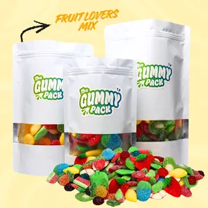 Fruit Lovers Variety Gummy Mix – The Gummy Pack – 1/2 lb, 1 lb, 2 lb, & 3 lb – Avocados, Cherries, Bananas & Watermelon Gummies – Quality Ingredients & Freshness Guaranteed - Chewy, Soft, & Juicy - Candy Snack