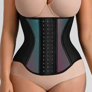 FeelinGirl #live stream Women's Tummy Control Waist Trainer Corset Reflective Comfortable Fabrics Adjustable Hooks Waist Cincher SpringStatements
