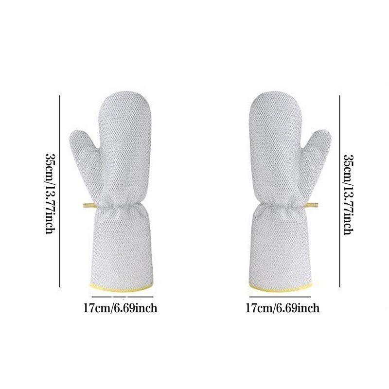 Steel Wire Dishwashing Gloves, Silver Wire, Waterproof Oil-Resistant Heat-Resistant Gloves for Kitchen Cleaning Steel Wire Dishwashing Gloves, Silver Wire, Waterproof Oil-Resistant Heat-Resistant Gloves for Kitchen Cleaning