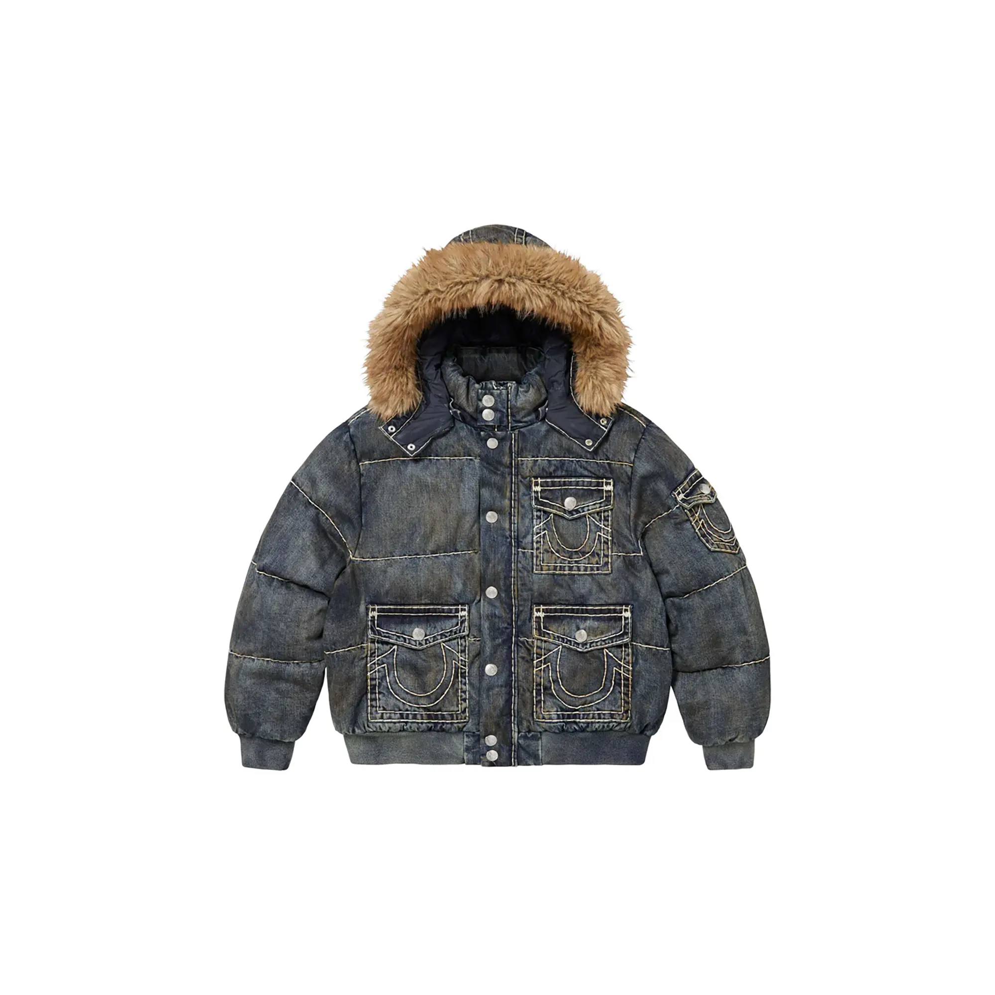 True Religion® Puffer Jacket "FW25 - Dirty Indigo" SU26486