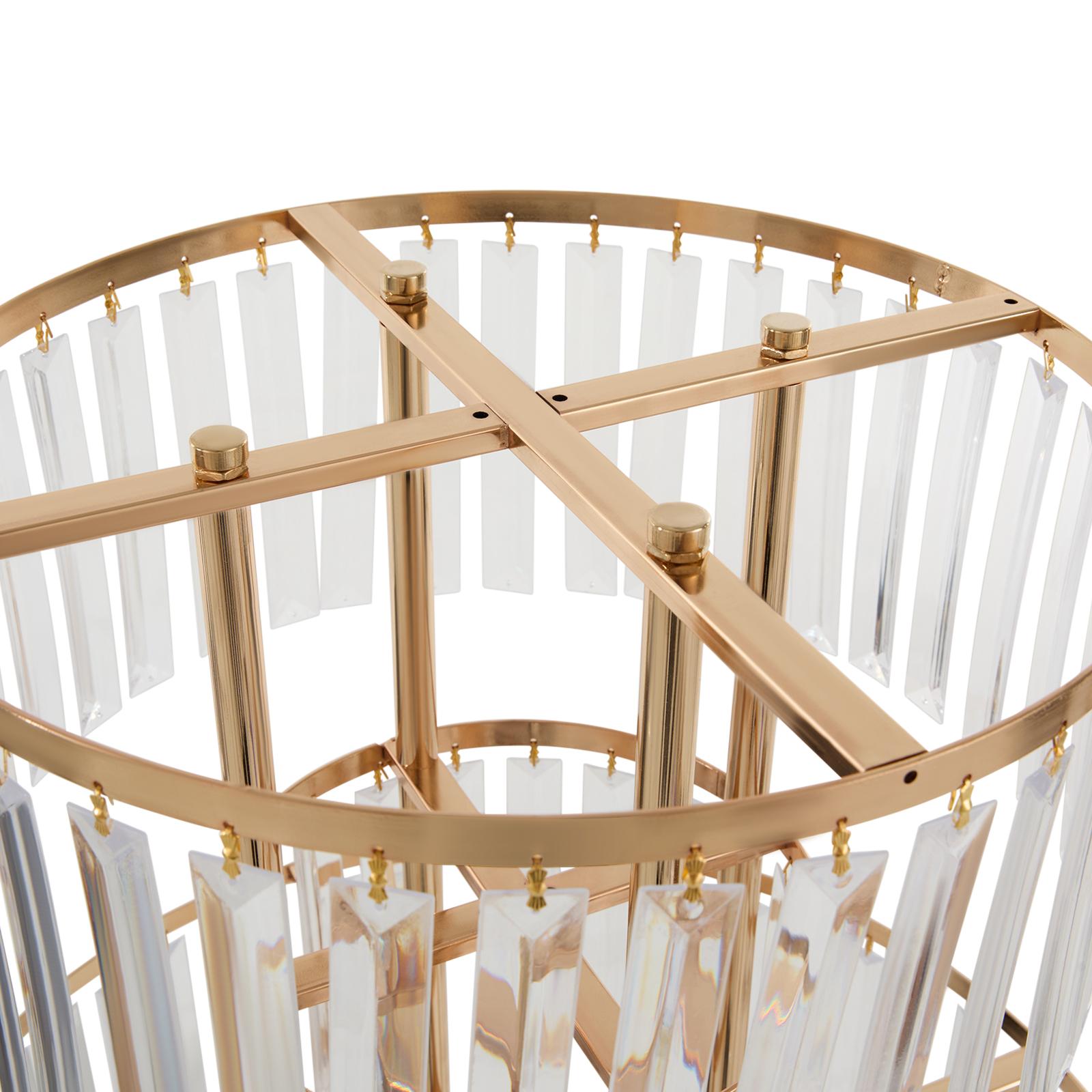 Clear Acrylic 5 Tier Flower Stand 2Pcs for Wedding Birthday Party Centerpiece Display