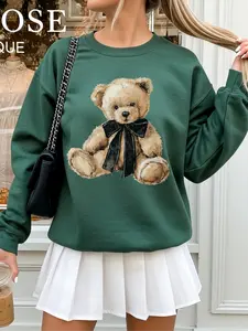 Button Nose & Bows ~ Unisex Crewneck Sweatshirts Printed in the USA