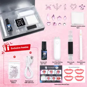 NOVANI DIY Tooth Gem Set 2.0, equipped with oral care and smile decoration tools, suitable for parties and gift boxes jewelry Crystal design
