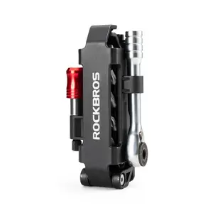 ROCKBROS Folding Multi-Function Ratchet Tool with Two-Way Design & Magnetic Bits for Versatile Maintenance Tasks Includes Tire Prying Rod